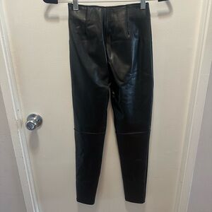 Abercrombie & Fitch Vegan Leather Pants - Black
